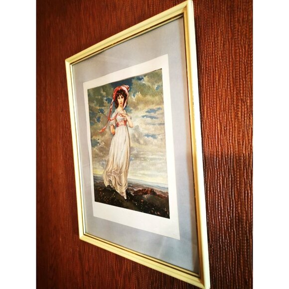 Matted Wall Art Pinkie Sir Thomas Lawrence Sarah Barrett Moulton Framed Vintage - Picture 11 of 13
